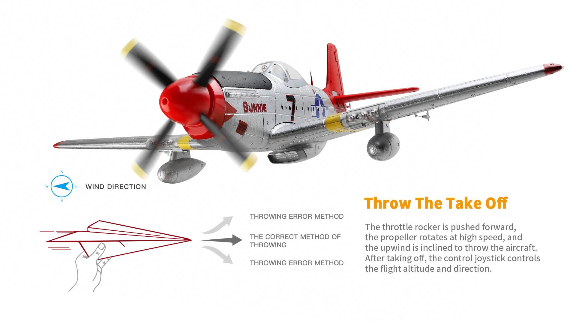 XK-A280-P-51-Mustang-3D6G-System-560mm-Spannweite-24GHz-4CH-EPP-RC-Kampfflugzeug-RTF-Mit-LED-Lichter-1978203-8